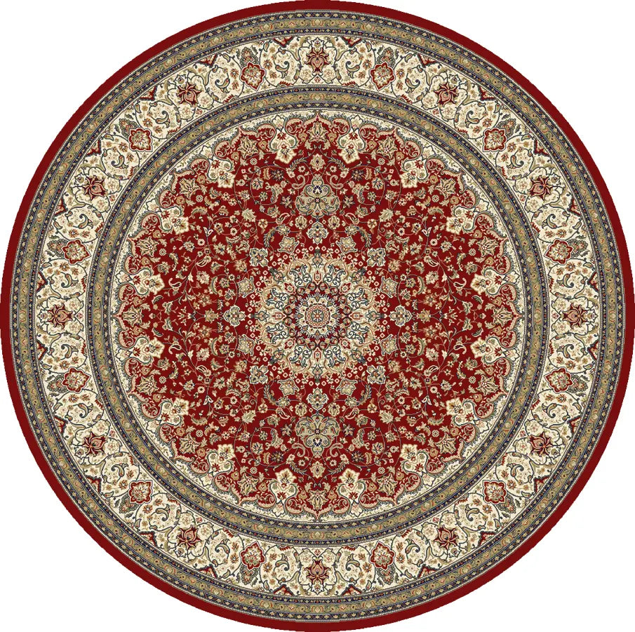 Dynamic Rugs Ancient Garden 57119 Red / Ivory Rugs - Round