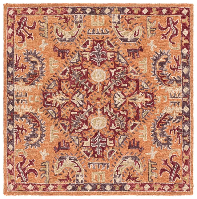 Safavieh Aspen 5'-0" x 5'-0" Rug in Rust / Red
