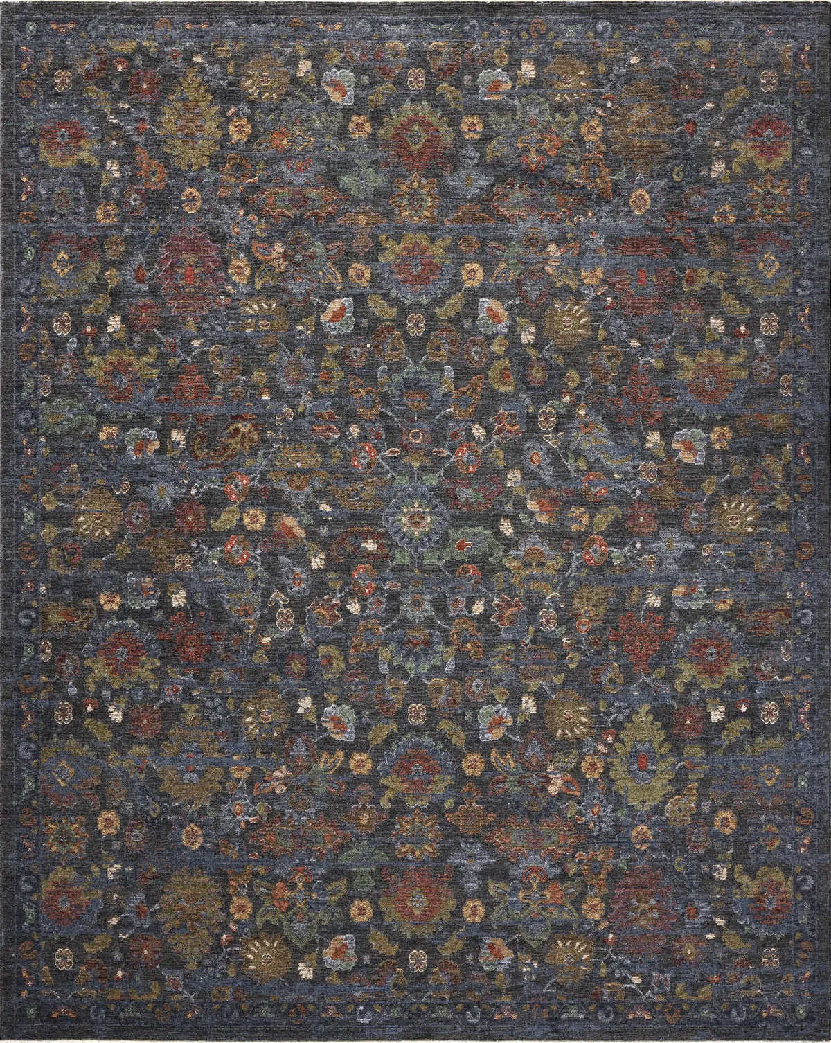 Loloi Winchester WNC-03 Traditional Power Loomed Sapphire, Multi Rug - main flat