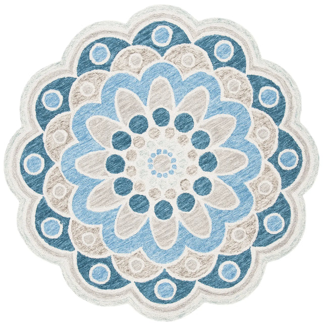 Safavieh Novelty 5'-0" x 5'-0" Rug in Grey / Blue