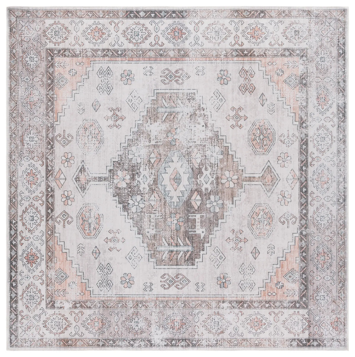 Safavieh Arizona 6'-0" x 6'-0" Rug in Beige / Taupe