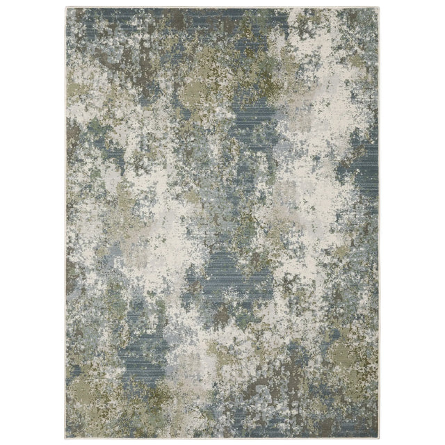 Oriental Weavers Caravan 5090E Blue/ Green Rug - main flat