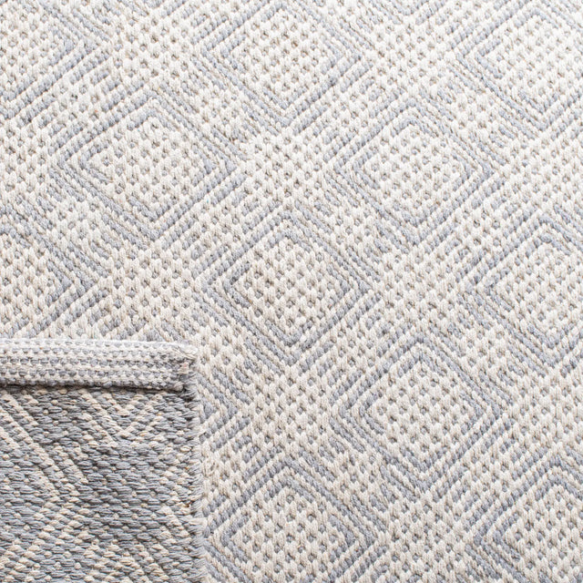 Safavieh Klc-Cotton Kilim 5'-0" x 8'-0" Rug in Silver / Ivory