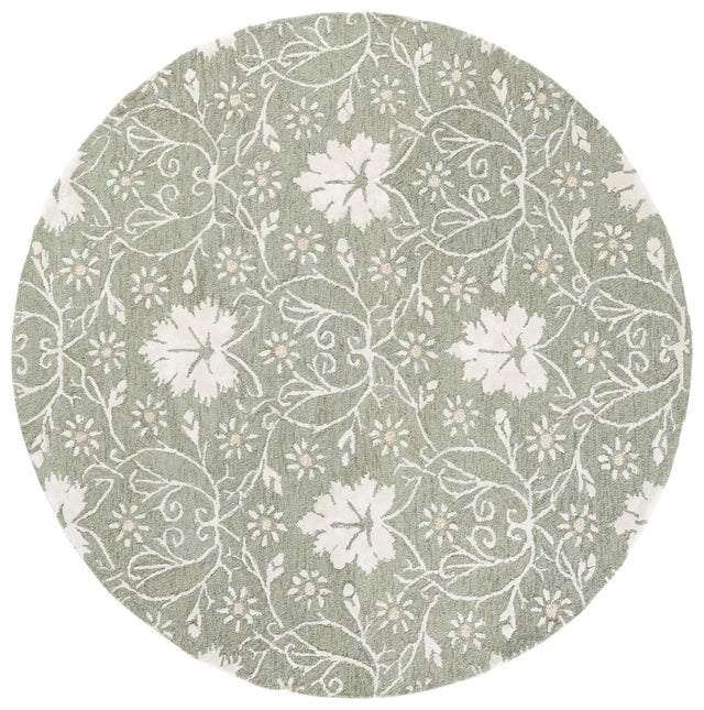 Safavieh Glamour 6'-0" x 6'-0" Rug in Sage / Ivory