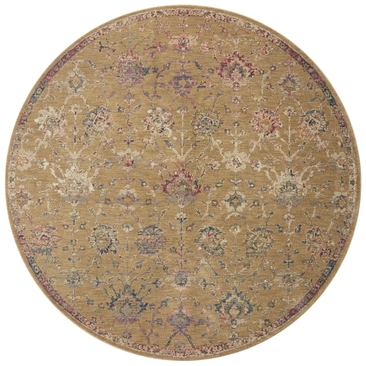 Loloi Giada Gia-05 Gold/Multi Rugs - round flat