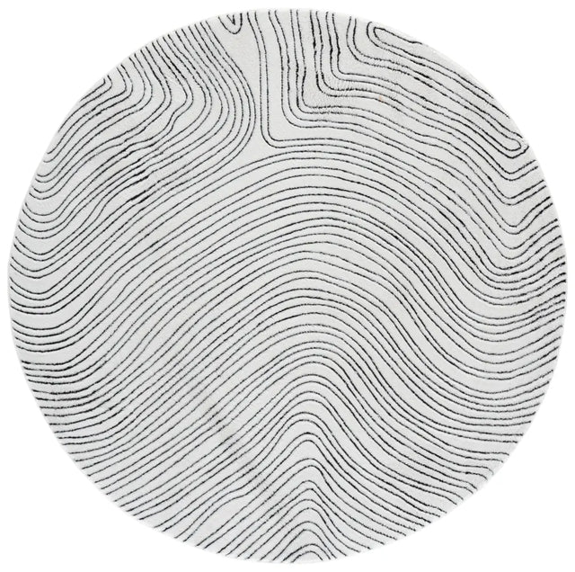 Safavieh Versailles 6'-0" x 6'-0" Rug in Ivory / Black