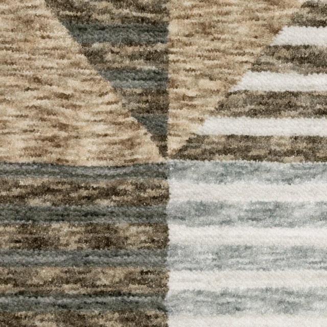 Oriental Weavers Sphinx ECHO ECH04 Beige Geometric Rugs - room scene 2