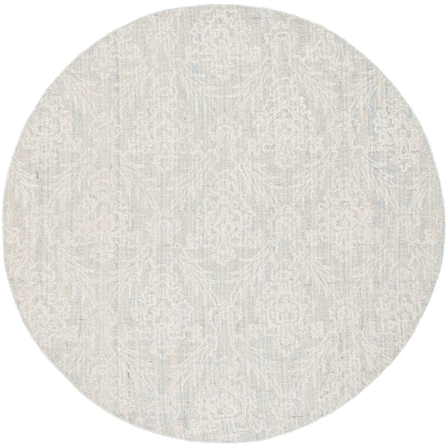 Safavieh Ebony 6'-0" x 6'-0" Rug in Light Blue / Ivory