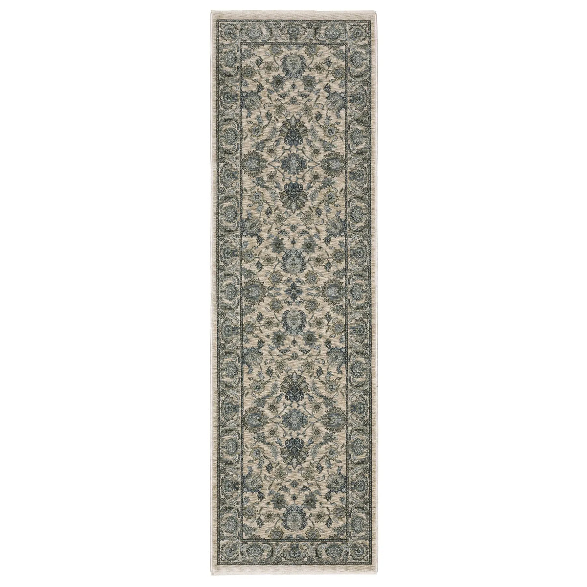 Oriental Weavers Sphinx Aberdeen 070I1 Beige/ Blue Rug - runner