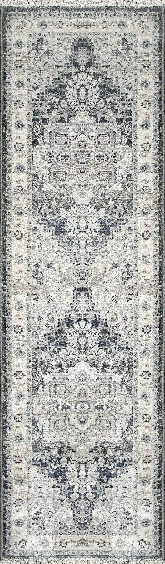 Dynamic Rugs Juno 6882 Dark Blue / Cream Rugs - Runner