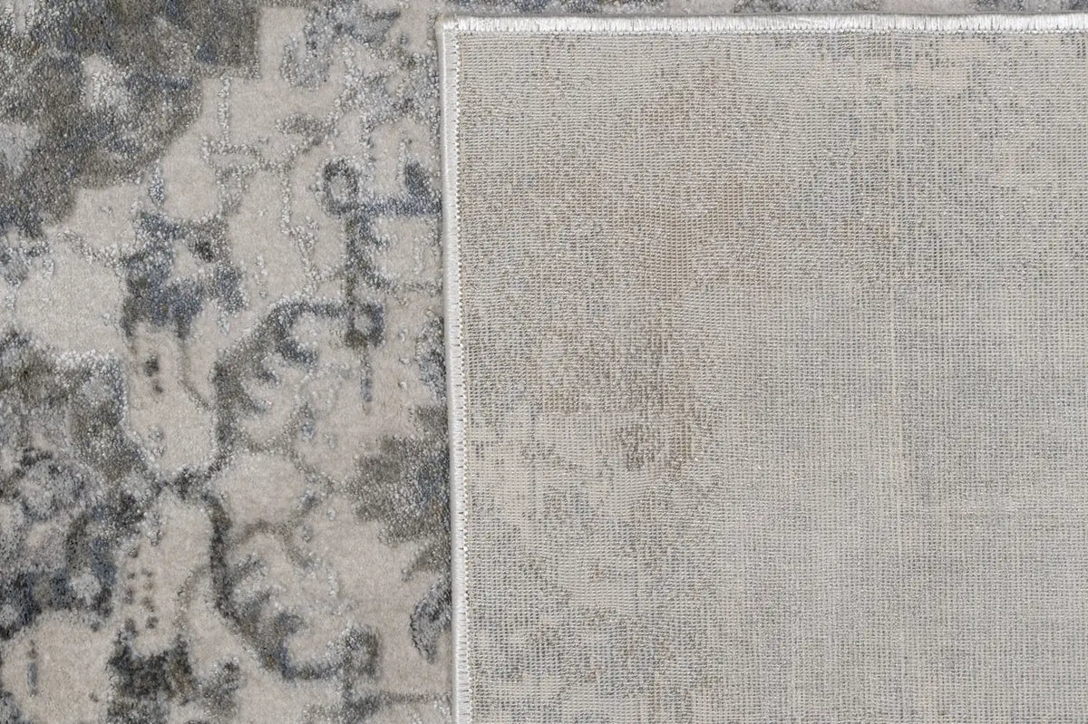 Dynamic Rugs Castilla 3534 Cream / Silver Rugs - Corner
