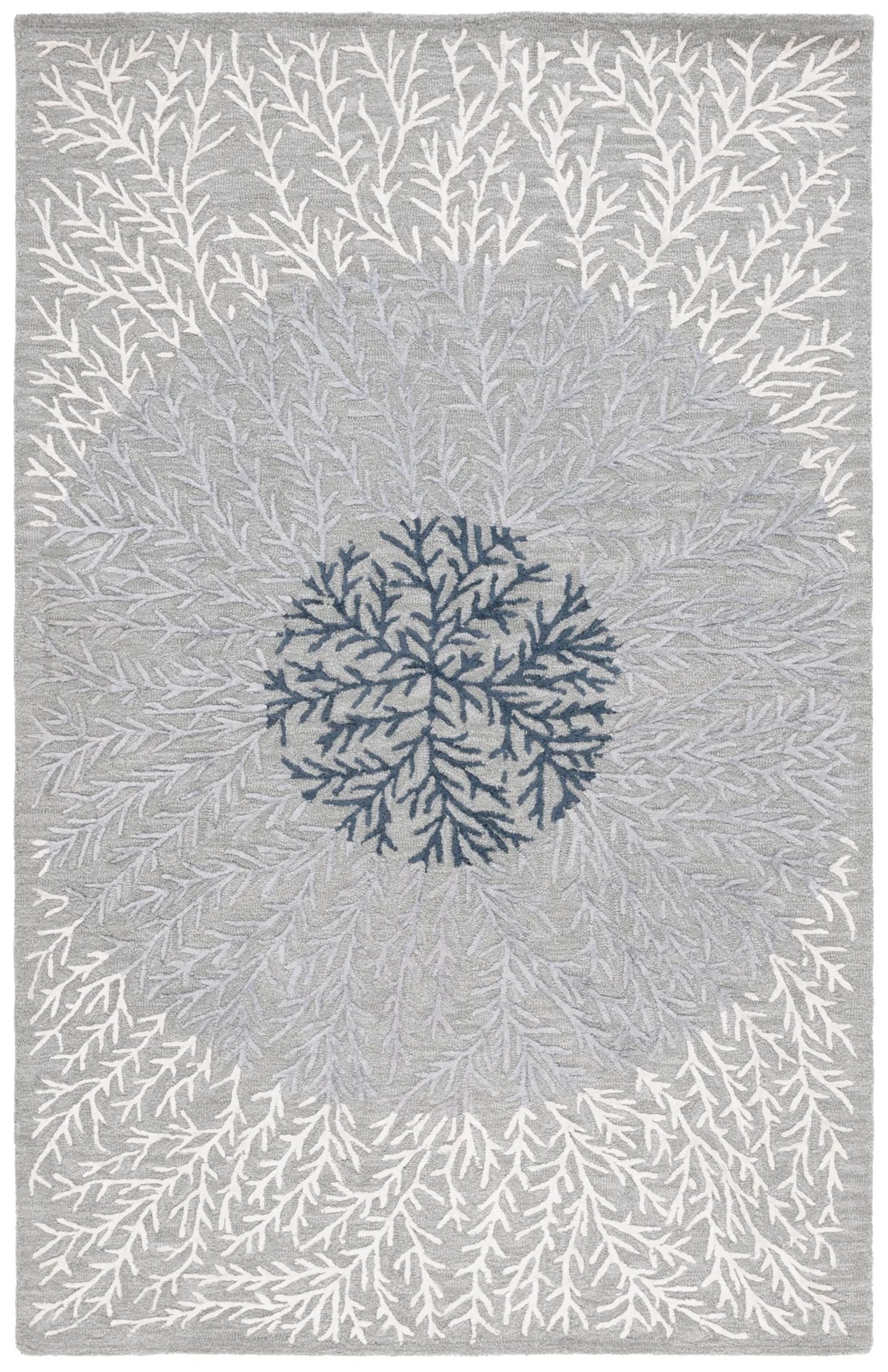 Safavieh Soho 4'-0" x 6'-0" Rug in Grey / Ivory