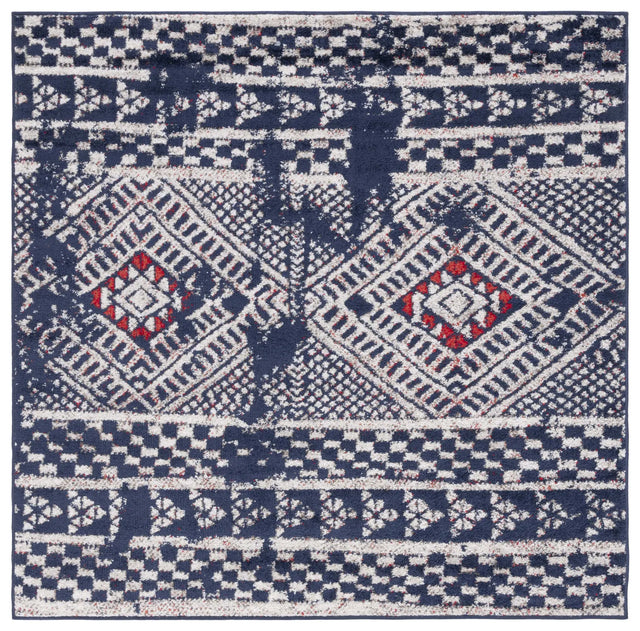 Safavieh Adirondack 6'-0" x 6'-0" Rug in Navy / Light Grey