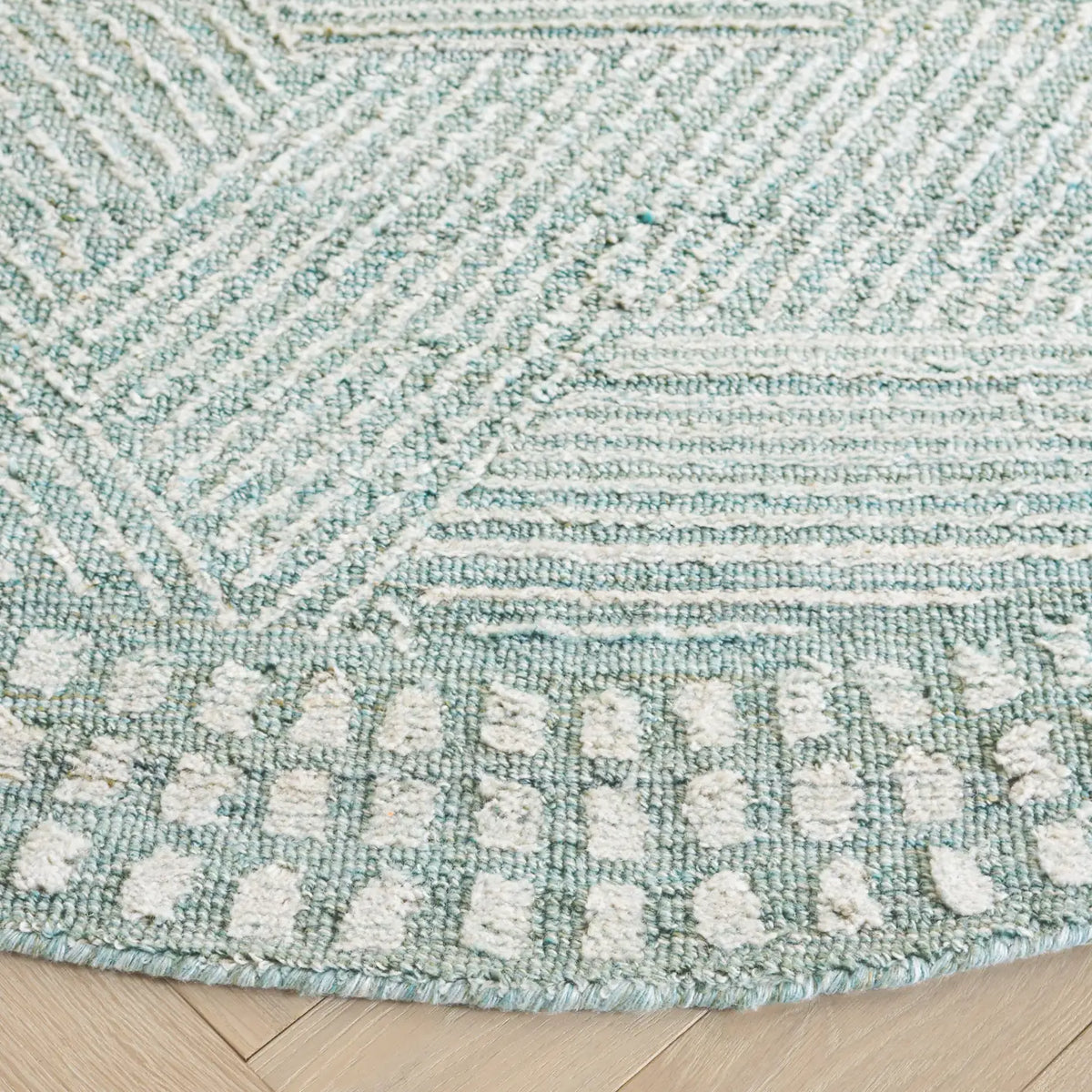 Safavieh Marquee 6'-0" x 6'-0" Rug in Turquoise / Grey