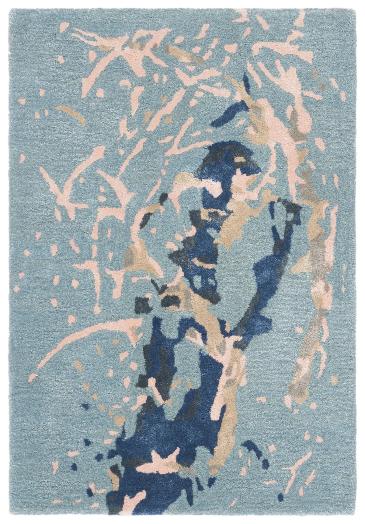 Safavieh Soho 2'-0" x 3'-0" Rug in Blue / Light Pink