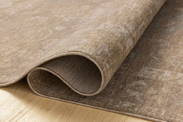 Chris Loves Julia x Loloi Louisa LOI-04 Taupe / Gold Rug - pile height