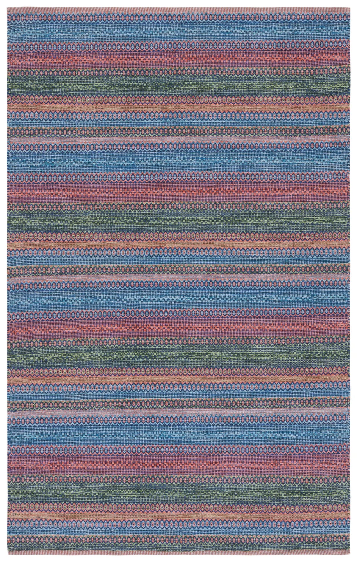 Safavieh Kilim 4'-0" x 6'-0" Rug in Orange / Green
