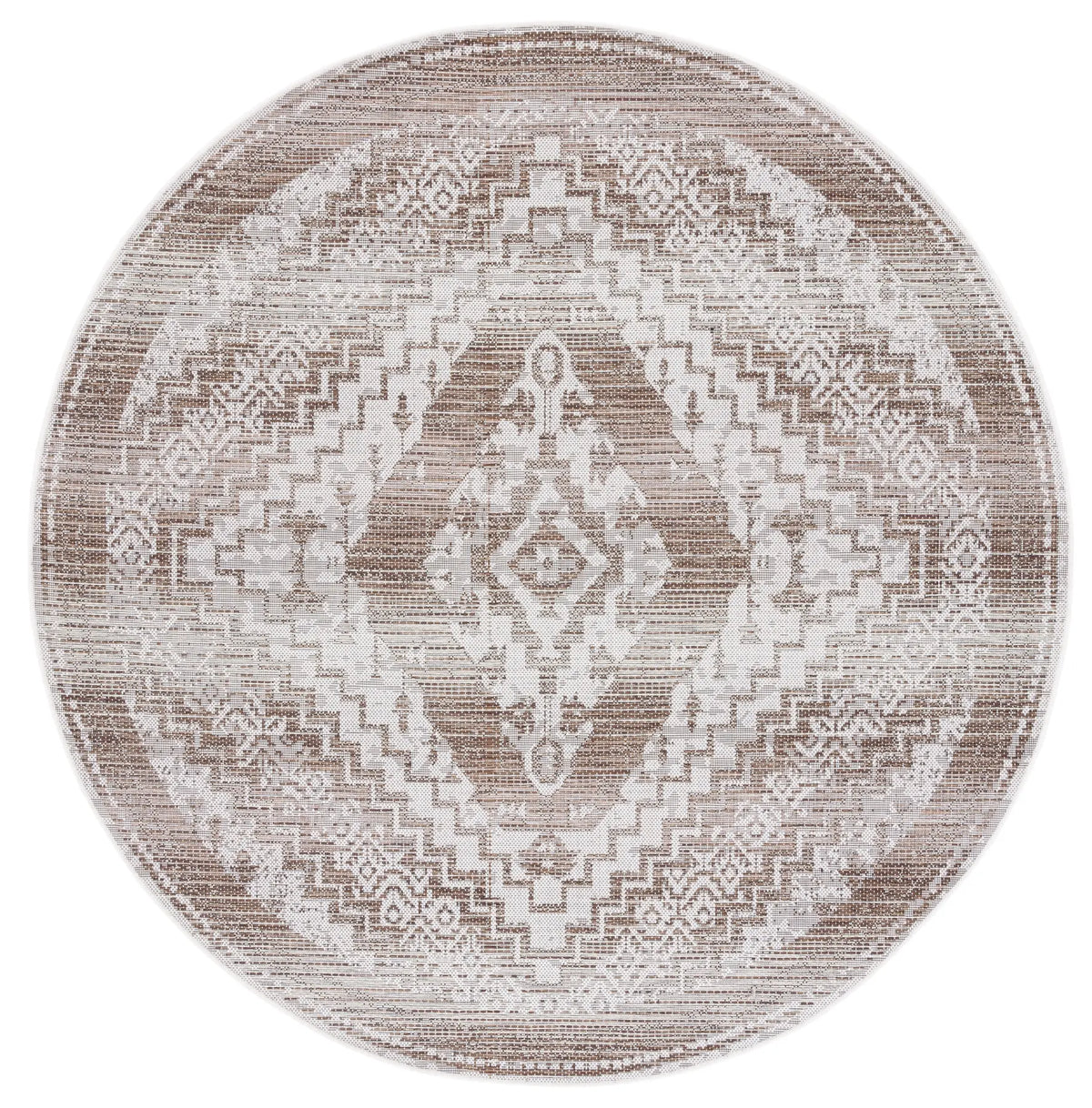 Safavieh Havana 6'-7" x 6'-7" Rug in Light Brown / Ivory