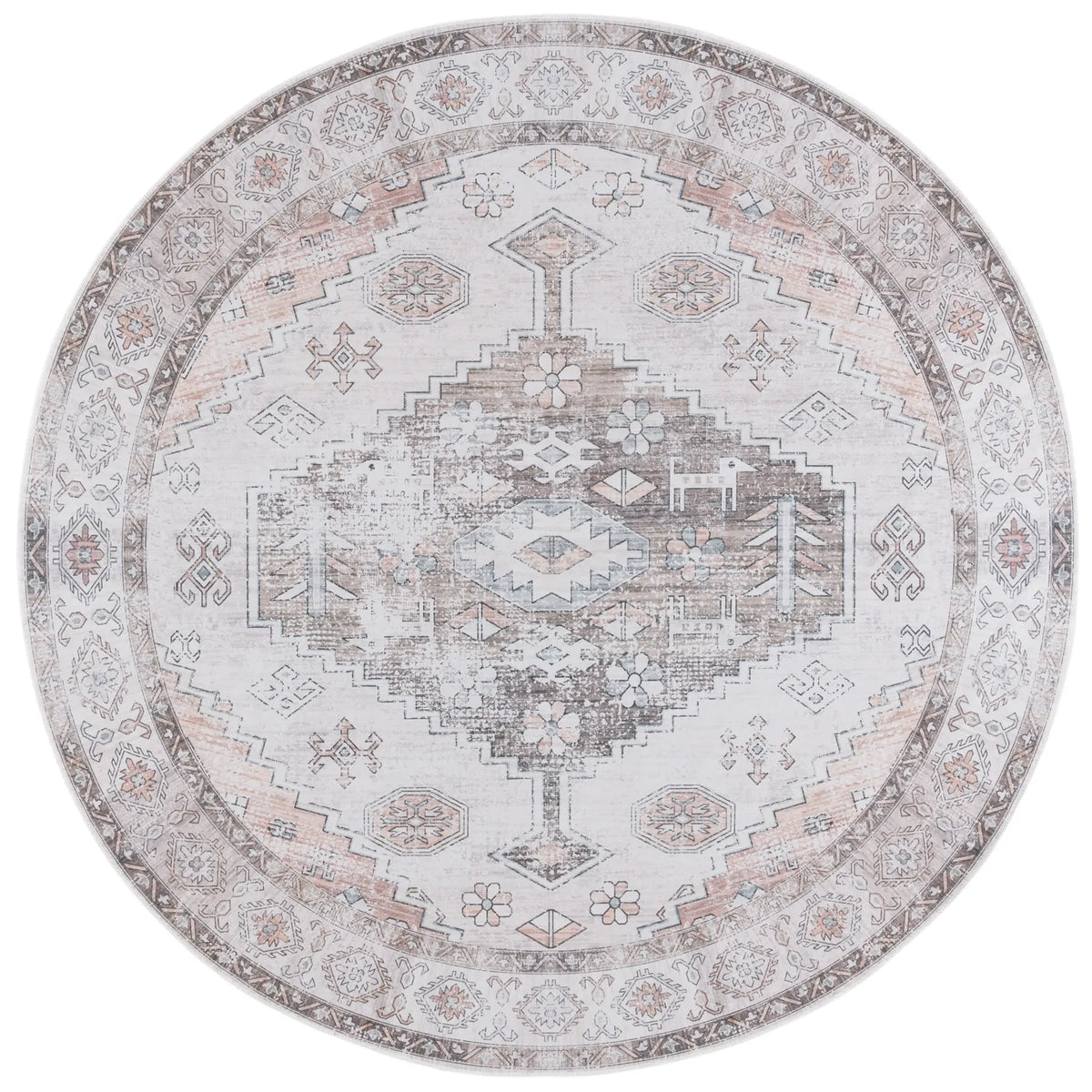 Safavieh Arizona 6'-0" x 6'-0" Rug in Beige / Taupe