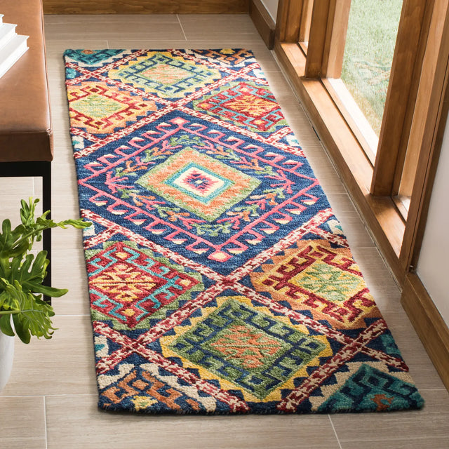 Safavieh Aspen 2'-3" x 11'-0" Rug in Blue / Multi