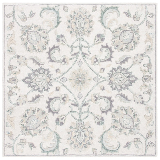 Safavieh Glamour 6'-0" x 6'-0" Rug in Ivory / Grey