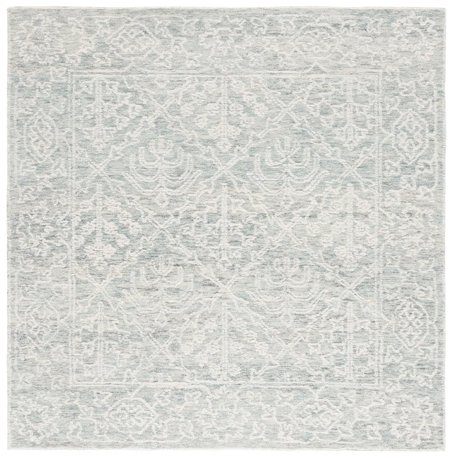 Safavieh Ebony 6'-0" x 6'-0" Rug in Ivory / Light Grey