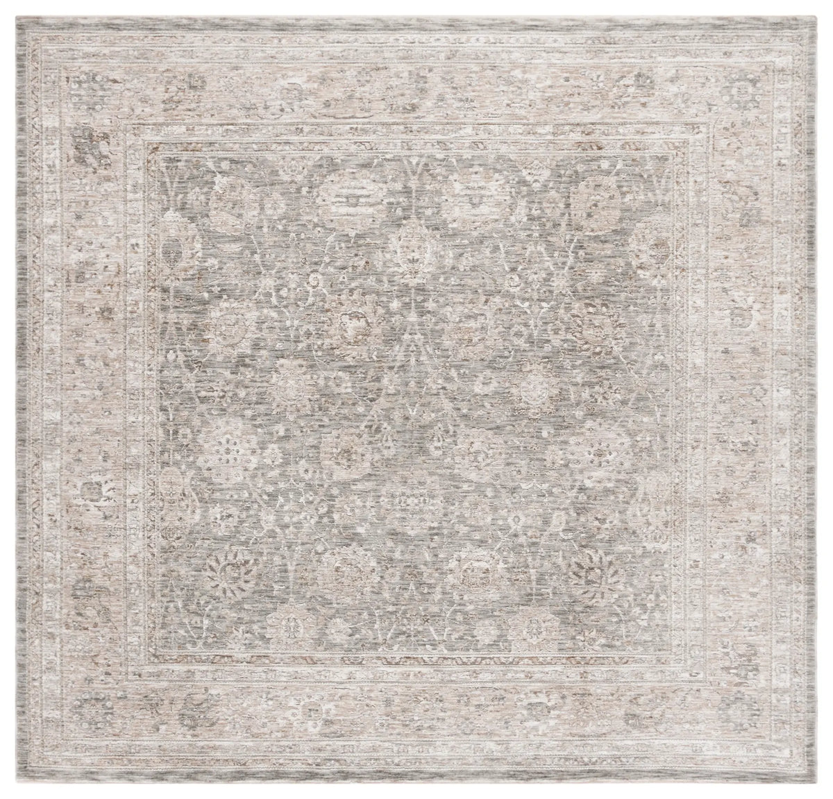 Safavieh Mason 100 6'-3" x 6'-3" Rug in Beige / Dark Grey Ivory