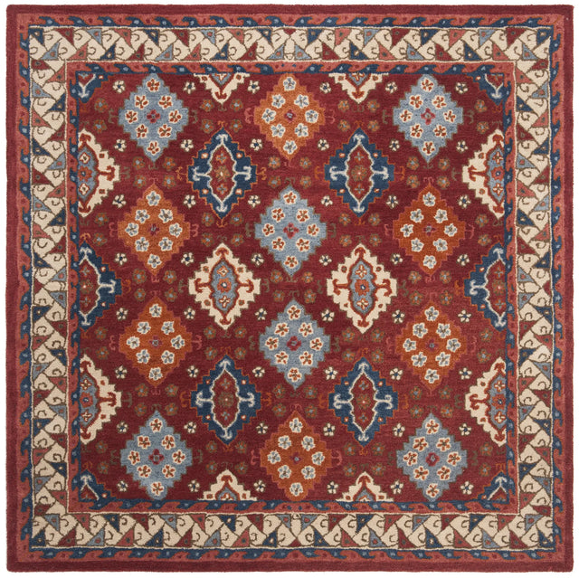 Safavieh Antiquity 6'-0" x 6'-0" Rug in Red / Blue