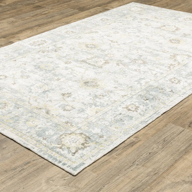Oriental Weavers Sphinx Windham WIN06 Blue Rugs - angle detail