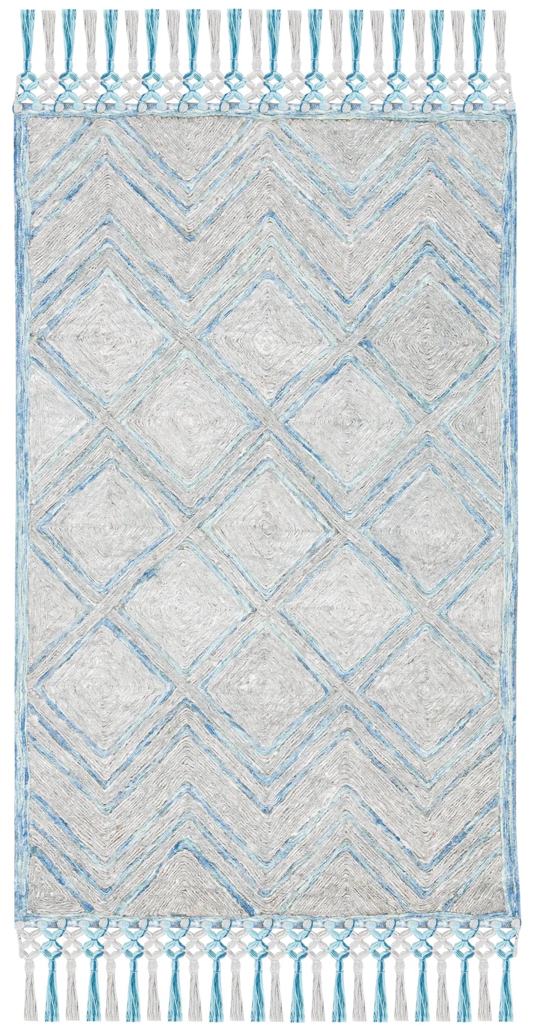 Safavieh Sahara 3'-0" x 5'-0" Rug in Grey / Aqua