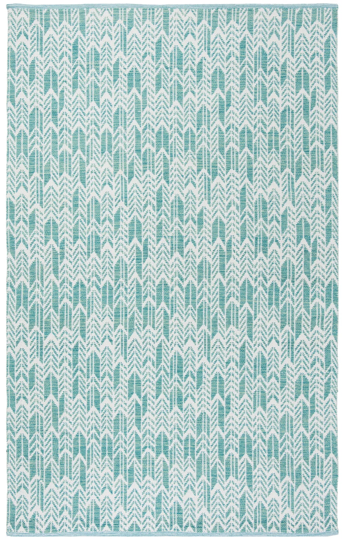 Safavieh Montauk 5'-0" x 8'-0" Rug in Aqua / Ivory