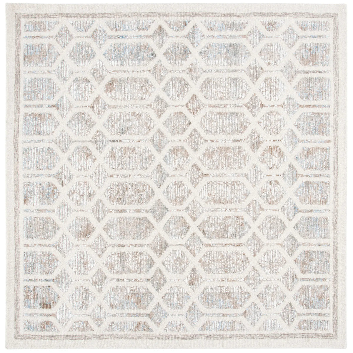 Safavieh Artistry 600 7'-0" x 7'-0" Rug in Ivory / Beige