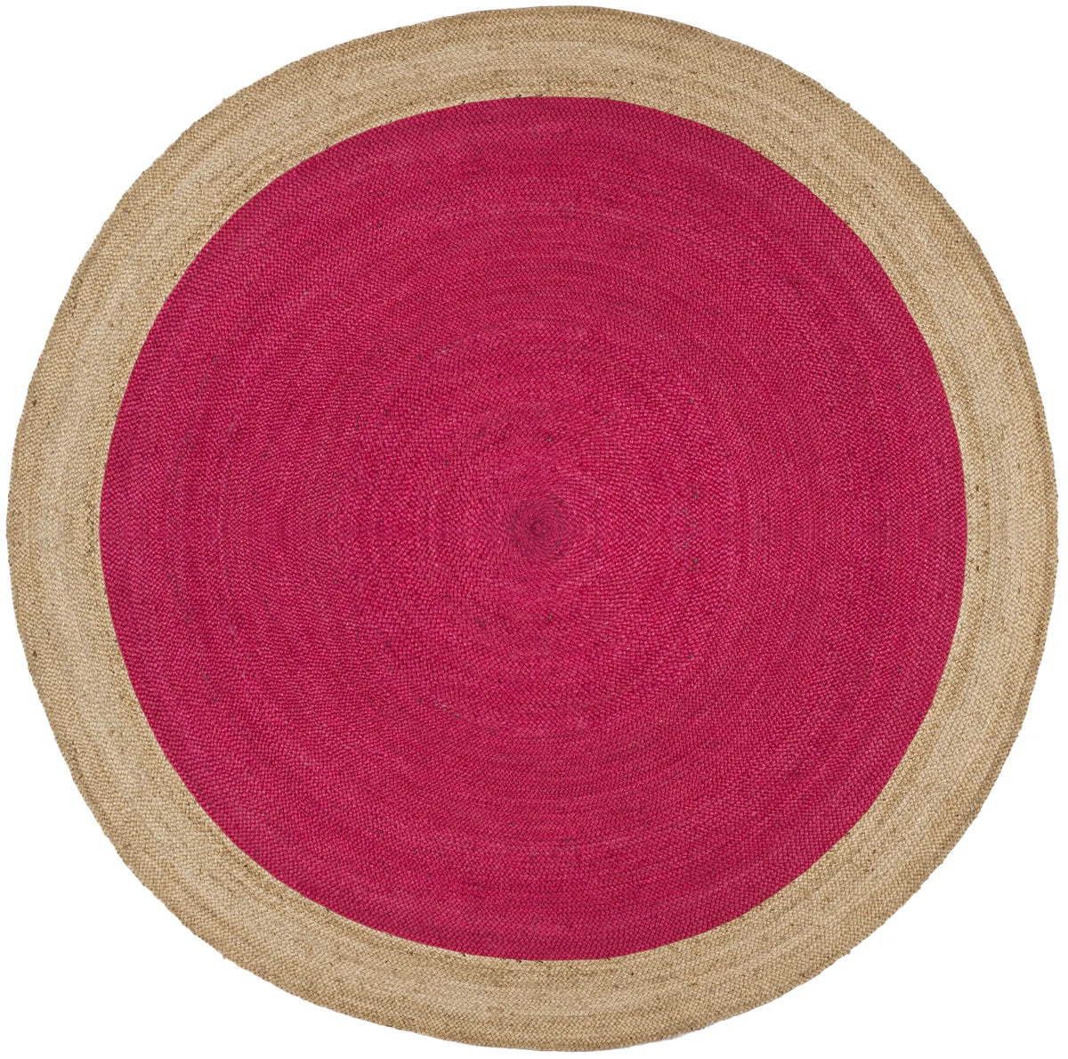 Safavieh Natural Fiber 8'-0" x 8'-0" Rug in Fuchsia / Natural