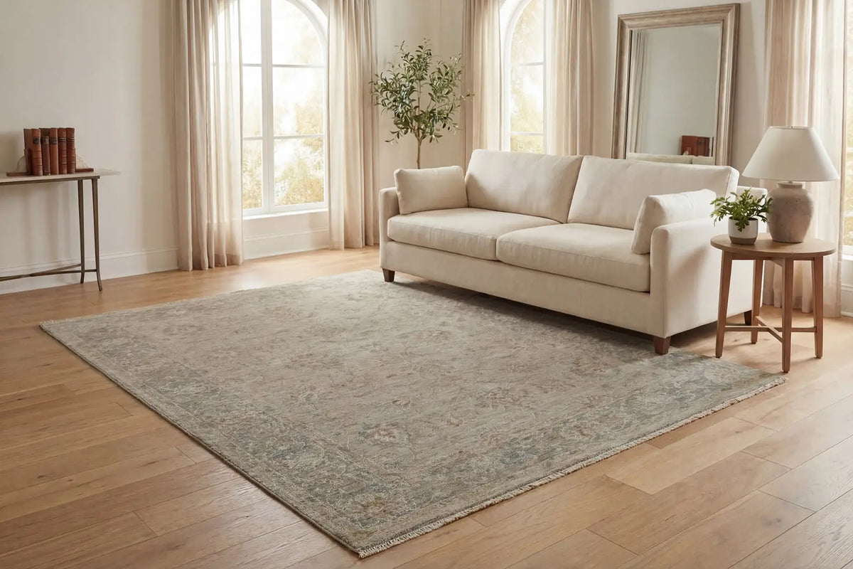 Dynamic Rugs Solace 17921 Power Loomed Traditional Beige/Cream/Grey Rug - Room