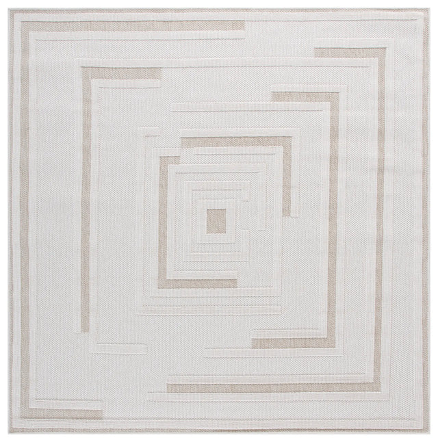 Safavieh Global 6'-7" x 6'-7" Rug in Light Beige / Beige