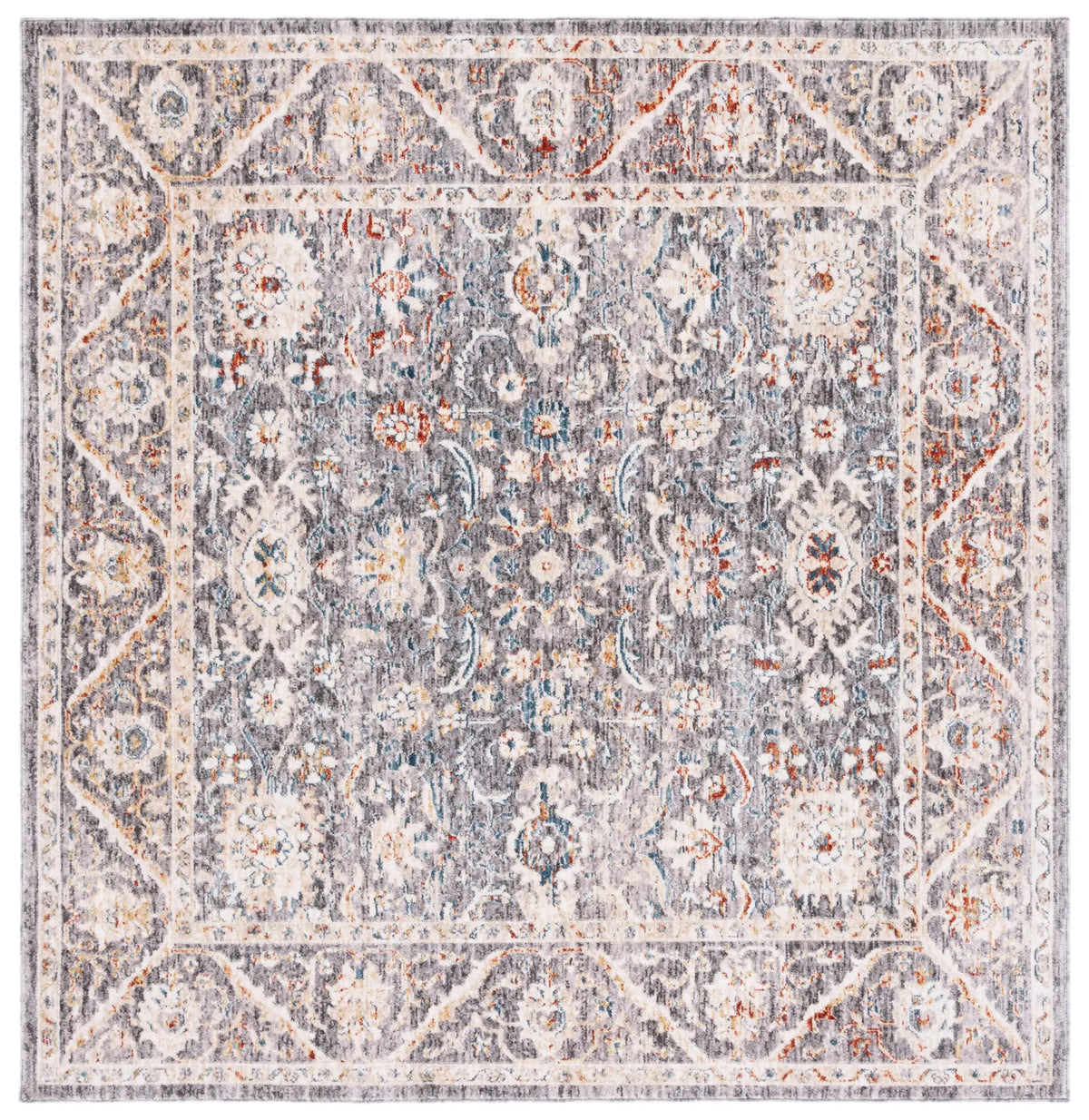 Safavieh Olympia 6'-0" x 6'-0" Rug in Grey / Ivory