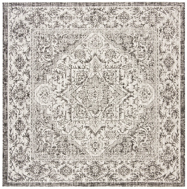 Safavieh Courtyard 6'-7" x 6'-7" Rug in Slate / Grey