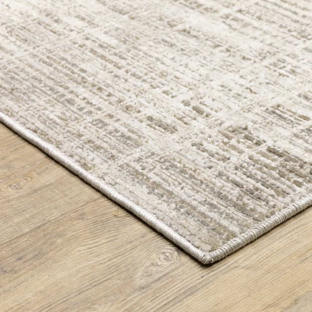 Oriental Weavers Sphinx Nebulous 071E9 Beige/ Ivory Rugs - corner detail