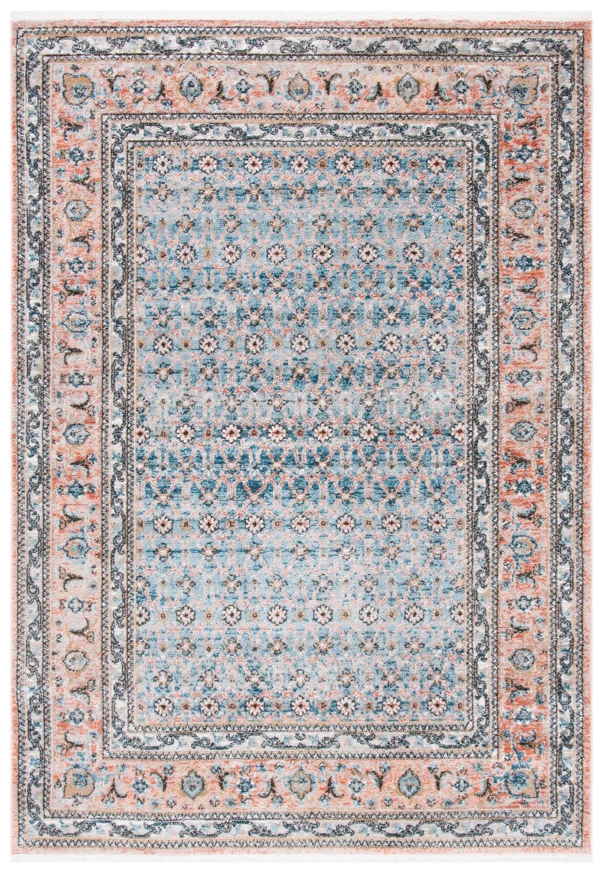 Safavieh Shivan 4'-0" x 6'-0" Rug in Blue / Rose
