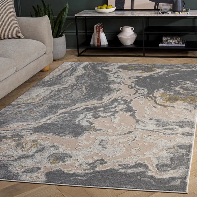 Safavieh Palma 5'-3" x 7'-6" Rug in Grey / Gold