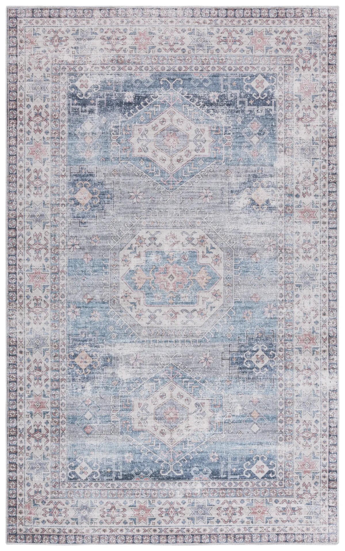 Safavieh Arizona 4'-0" x 6'-0" Rug in Blue / Grey
