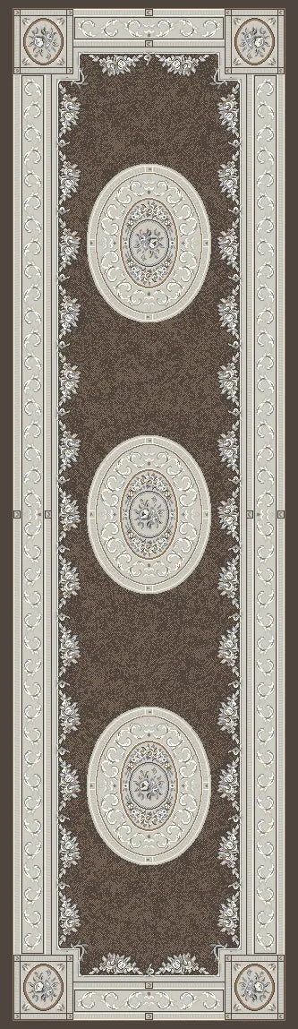 Dynamic Rugs Ancient Garden 57226 Brown/Cream Rug - Runner 2