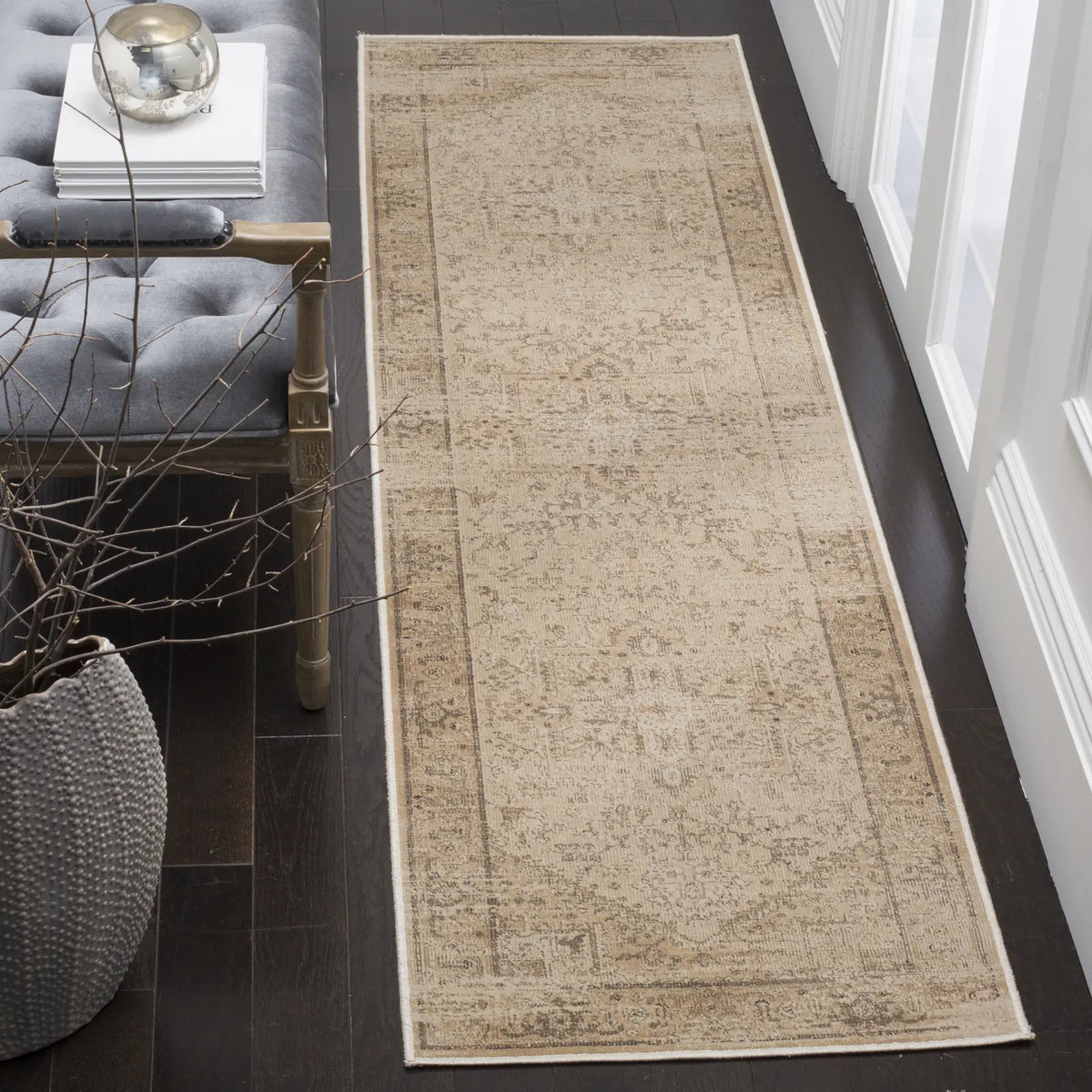 Safavieh Vintage 2'-2" x 8'-0" Rug in Stone