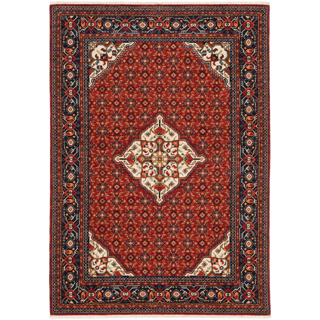 Oriental Weavers Sphinx Lilihan 001C6 Red/ Blue Rugs - main flat