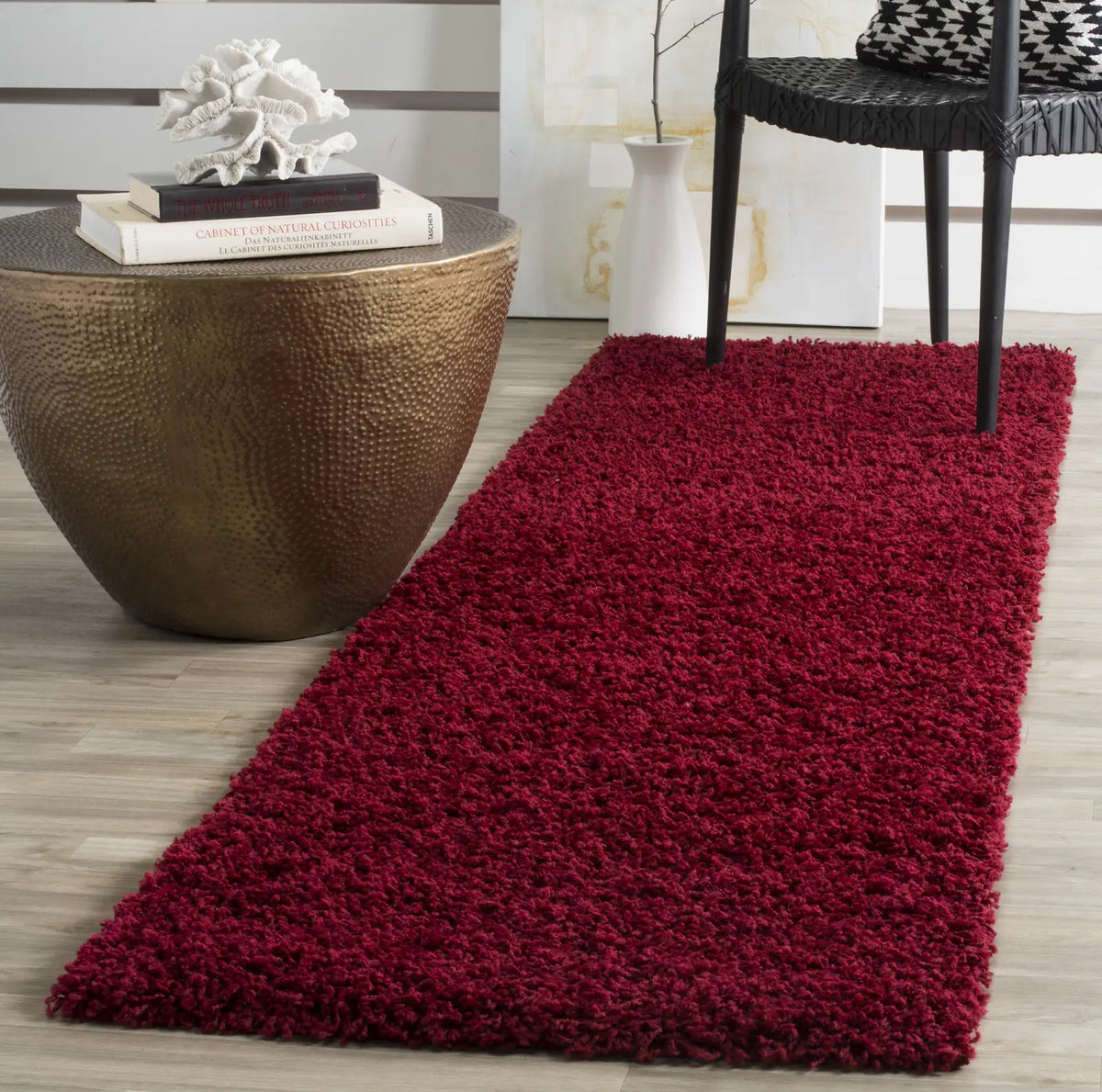 Safavieh Sga-Athens Shag 2'-3" x 8'-0" Rug in Red