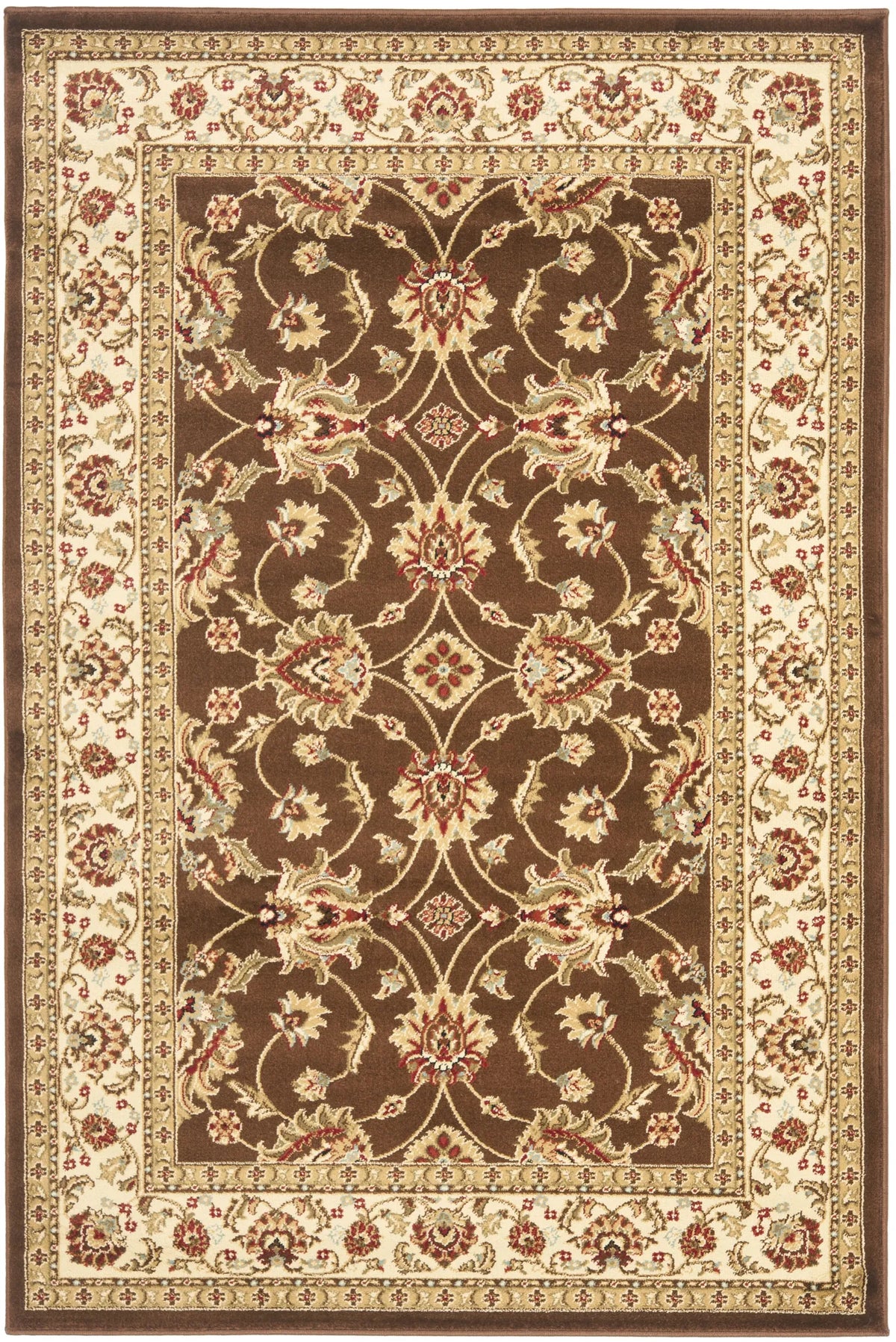 Safavieh Lyndhurst 3'-3" x 5'-3" Rug in Brown / Ivory