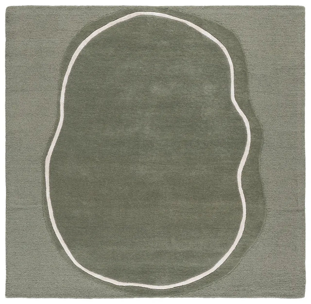Safavieh Fifth Avenue 6'-0" x 6'-0" Rug in Sage Green / Ivory