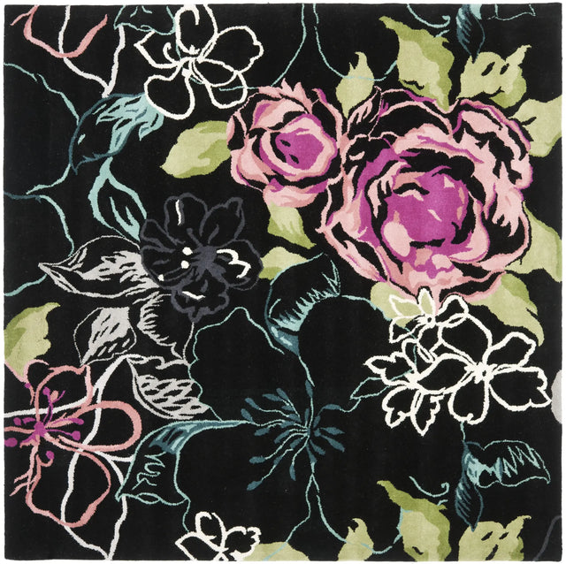 Safavieh Wyndham 7'-0" x 7'-0" Rug in Black / Multi