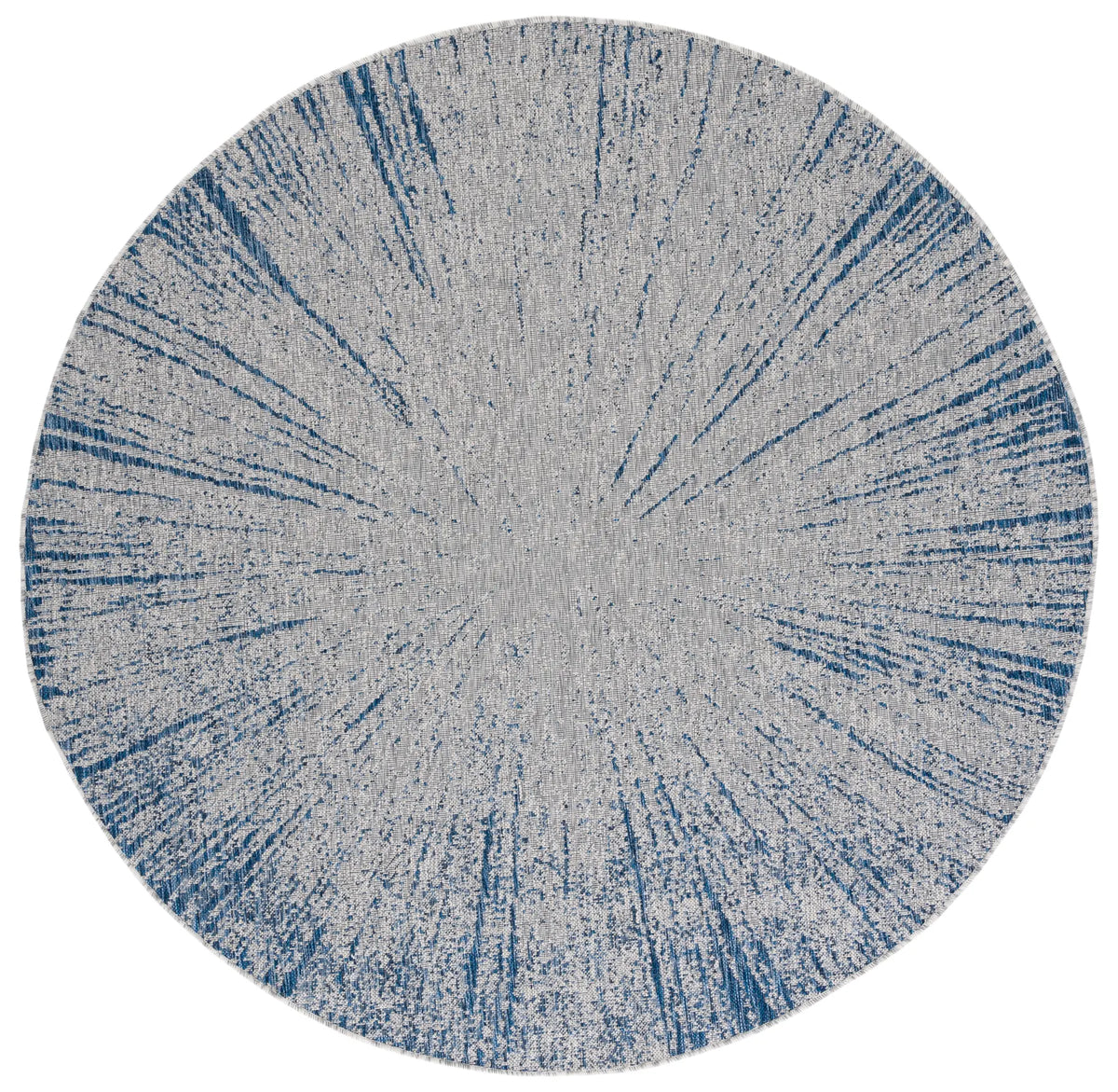 Safavieh Courtyard 6'-7" x 6'-7" Rug in Navy / Grey