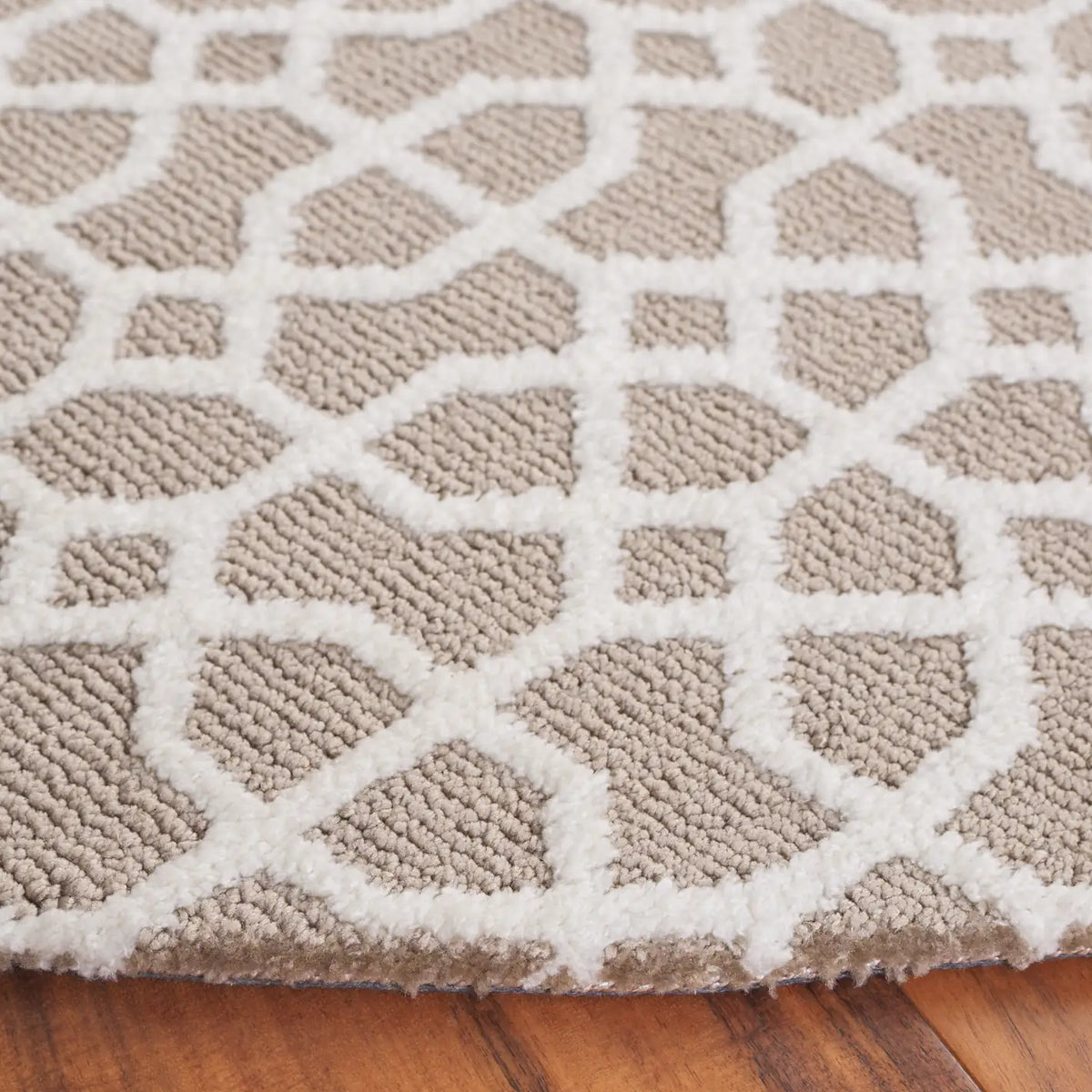 Safavieh Audrey 6'-0" x 6'-0" Rug in Taupe / Ivory
